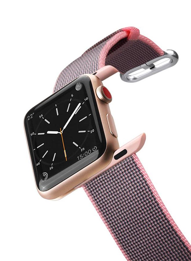 Nylon Fabric All Series Apple Watch Band (42 MM) Pink