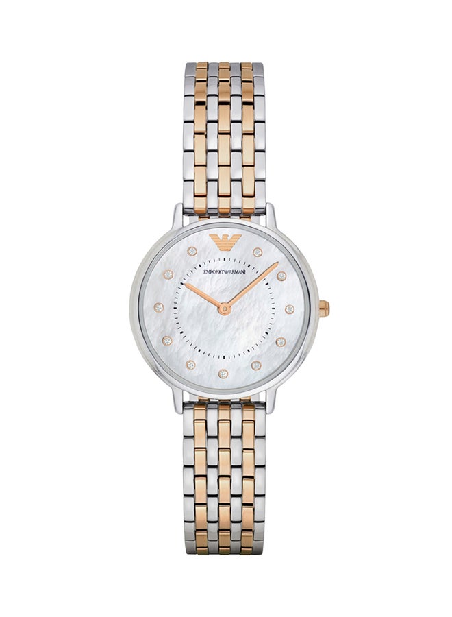 EMPORIO ARMANI Women's Stainless Steel Two Tone Watch AR2508 