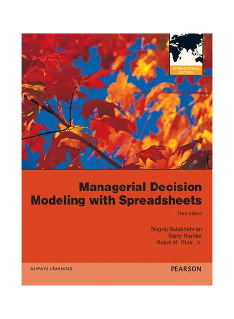 Managerial Decision Modeling With Spreadsheets Paperback English by Barry Render - 1/4/2012