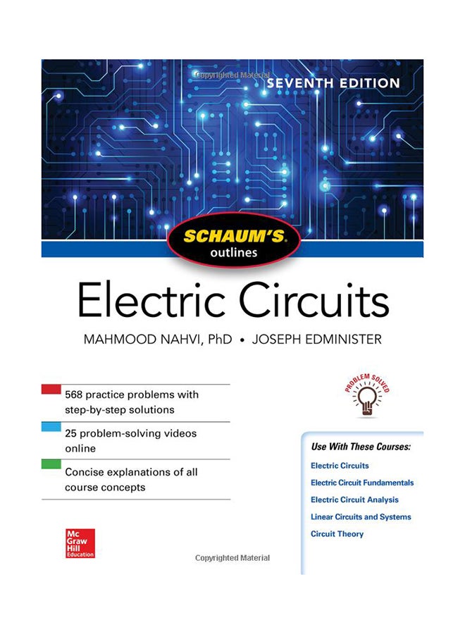 Schaum's Outline Of Electric Circuits Paperback English by Mahmood Nahvi - 4/1/2018 