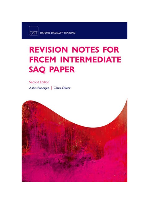 Revision Notes For The Intermediate FRCEM SAQ paperback english - 10/10/2017