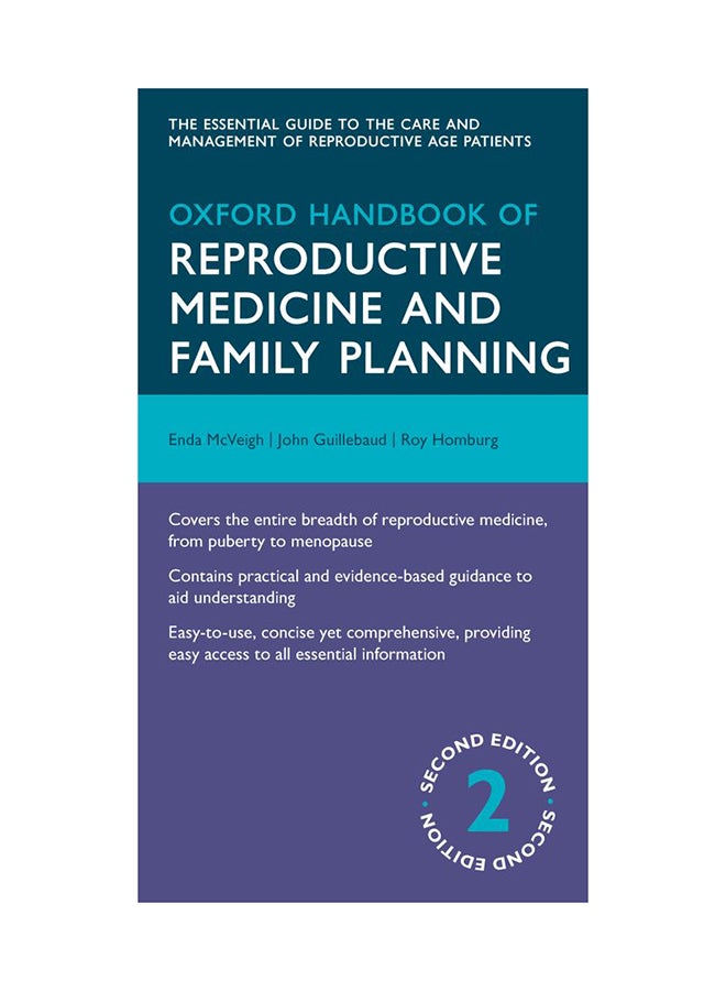 Oxford Handbook Of Reproductive Medicine And Family Planning Paperback English by Enda McVeigh - 1/2/2014 