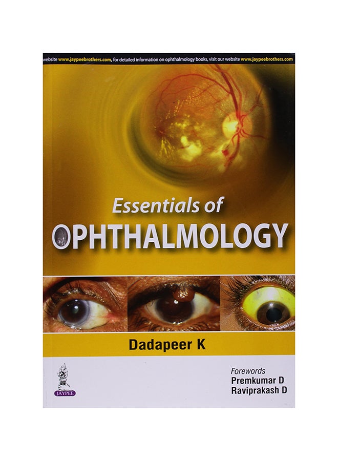 Essentials Of Opthalmology Paperback English by Dadapeer K - 2015 
