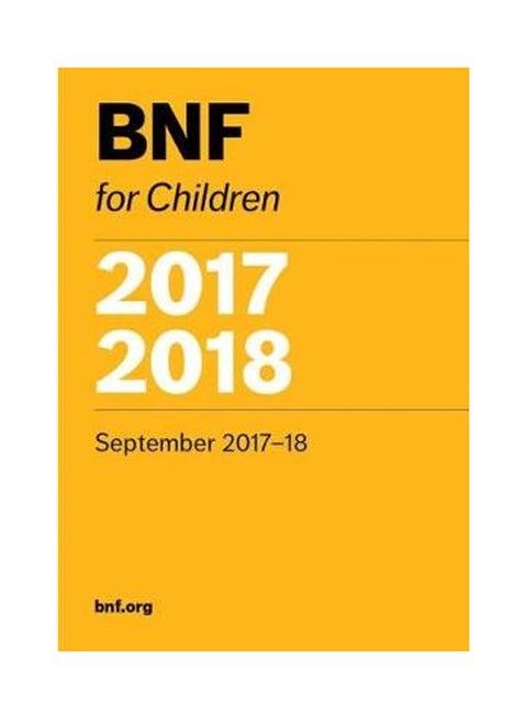 كتيب الوصفات الوطني البريطاني للأطفال غلاف ورقي الإنجليزية - 21-Sep-17