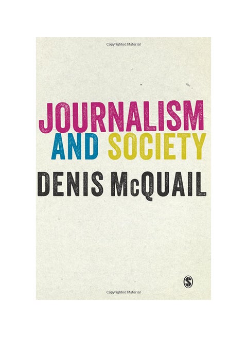 Journalism And Society Paperback English by Denis Mcquail - 4/5/2013