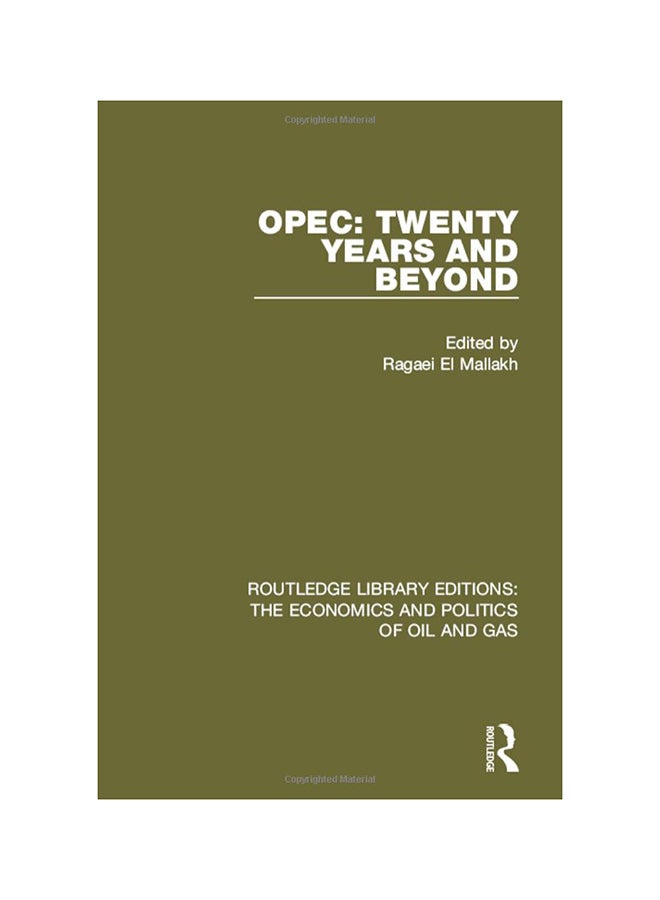 OPEC: Twenty Years And Beyond Hardcover English - 4/5/2016 