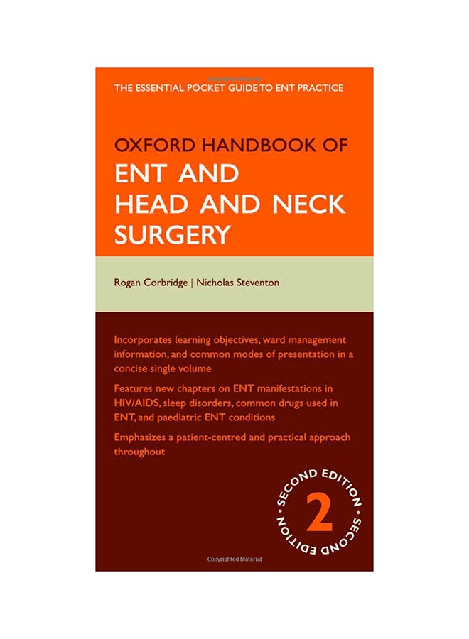 Oxford Handbook Of ENT And Head And Neck Surgery Paperback English by Rogan Corbridge - 1-Dec-10 