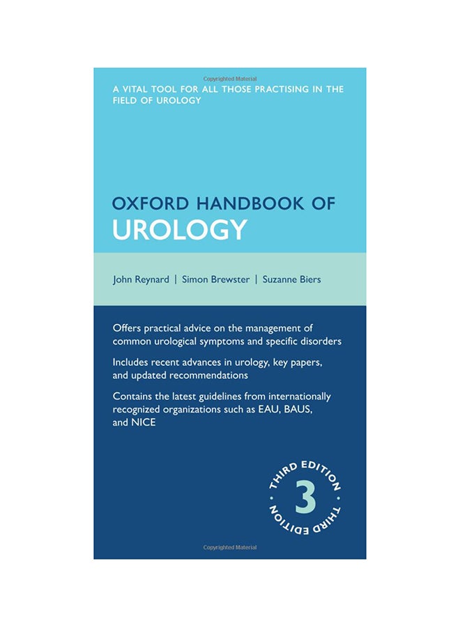 Oxford Handbook Of Urology Paperback English by John Reynard - 6-Apr-13