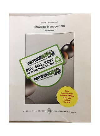 Strategic Management: Concepts Paperback English by Frank T. Rothaermel - 5/16/2016 - v1530110135/N15419544A_1