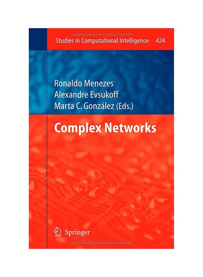 Complex Networks Paperback English by Alexandre Evsukoff - 31-Aug-12 