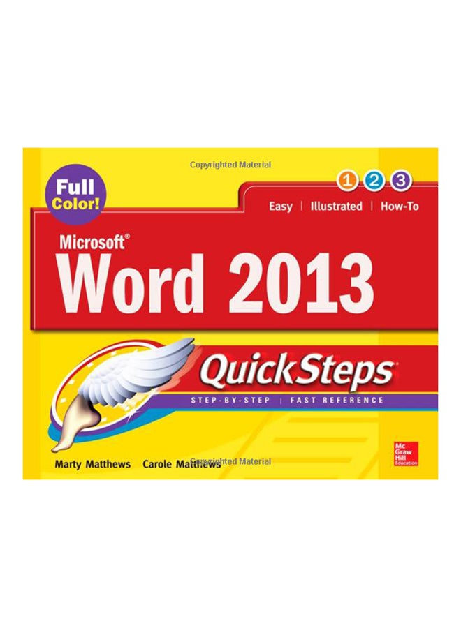 Microsoft Word 2013: QuickSteps Paperback English by Carole Matthews - 12-Jun-13