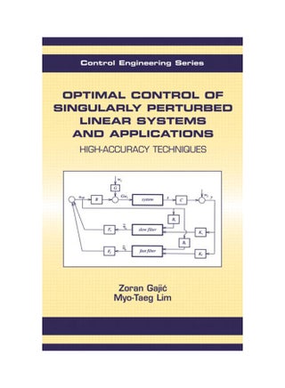 Optimal Control Of Singularly Perturbed Linear Systems And Applications Hardcover English by Zoran Gajic - 1/4/2010 - v1530110219/N15420060A_1