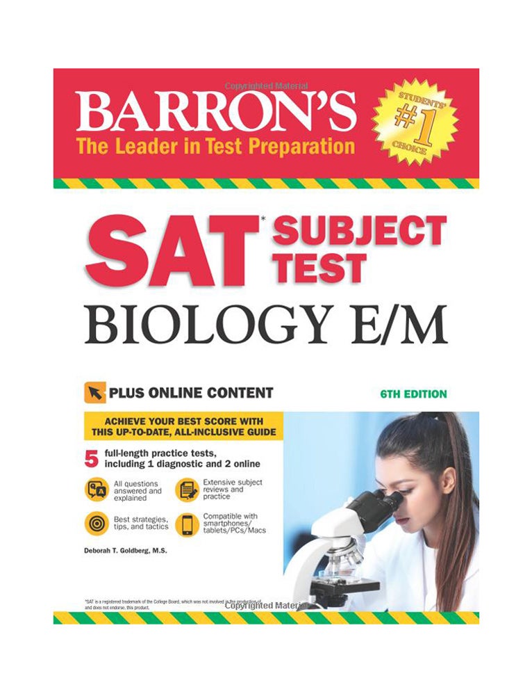 SAT Subject Test Biology E/M Paperback English by Debbie Goldberg - 10/17/2017 