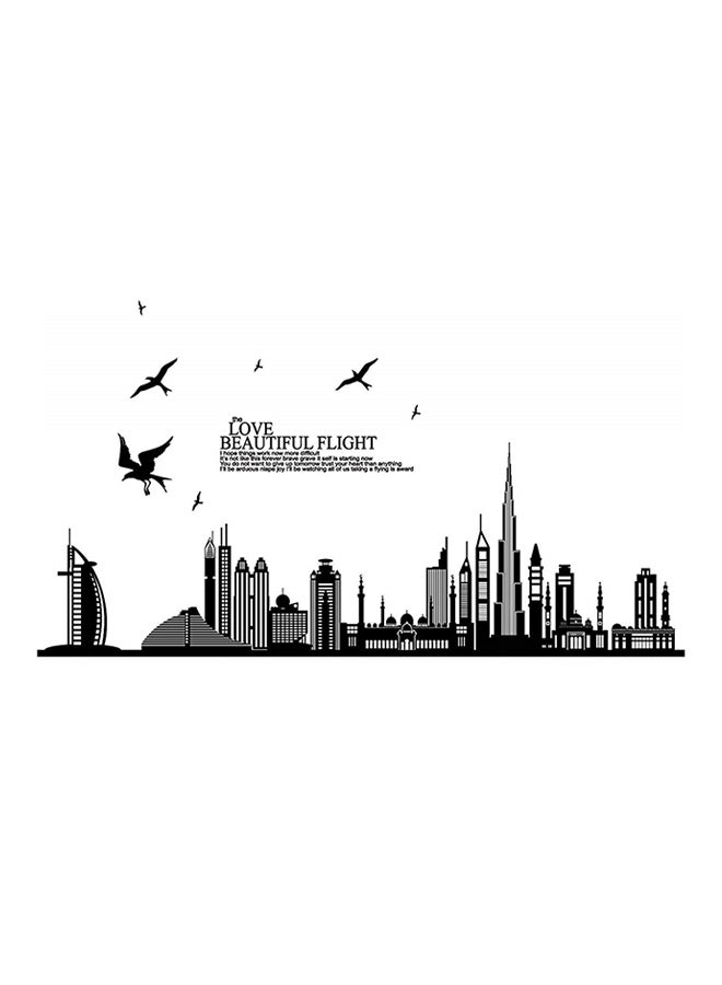 ملصق حائط قابل للإزالة بتصميم مبنى متعدد الألوان 60x90Ø³Ù†ØªÙŠÙ…ØªØ± - Image 1