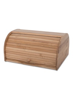ALBERTO Bread Box With Movable Board Brown 40x20x32centimeter  - Image 1