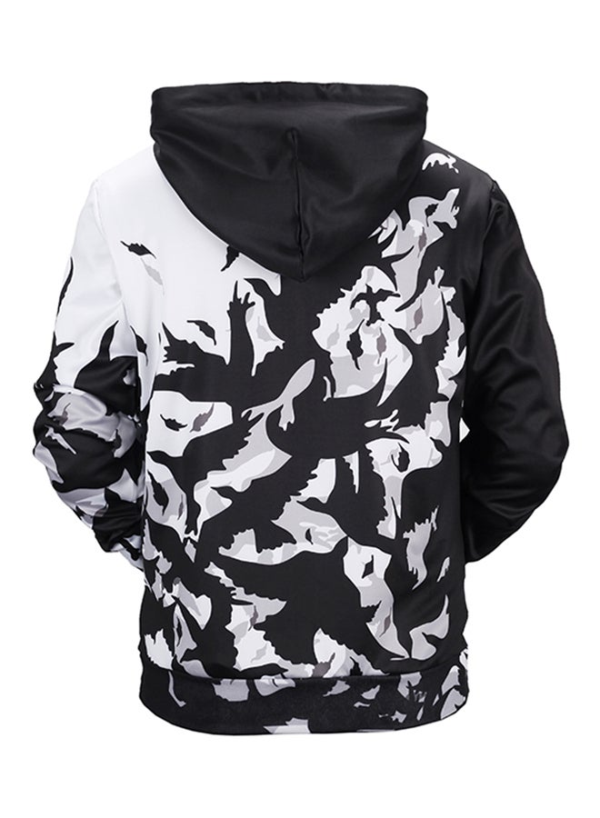 3D Bird Printed Hoodie Black/White - v1530173364/N15468271V_2