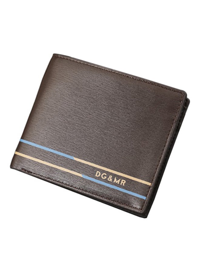 DG & MR Bi-Fold Leather Wallet Brown - Image 1