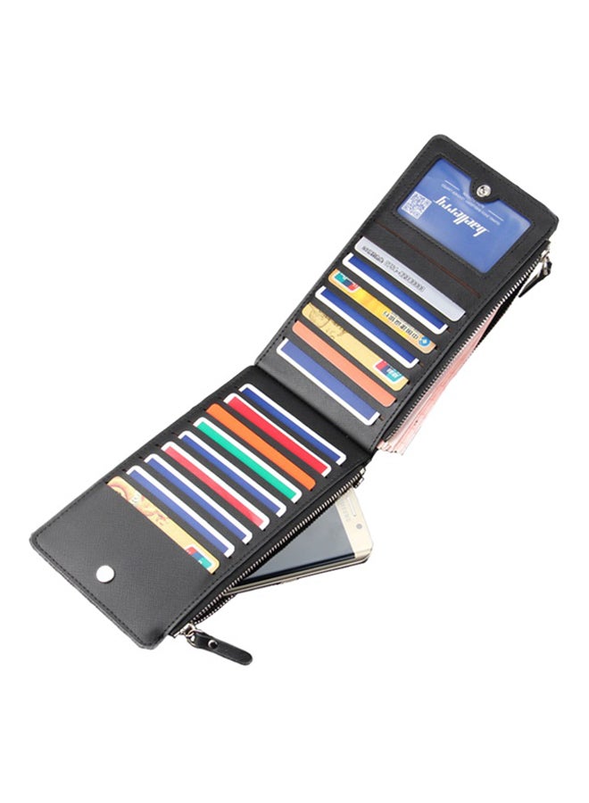 baellerry - Slim Bi-Fold PU Leather Wallet Black - Image 1