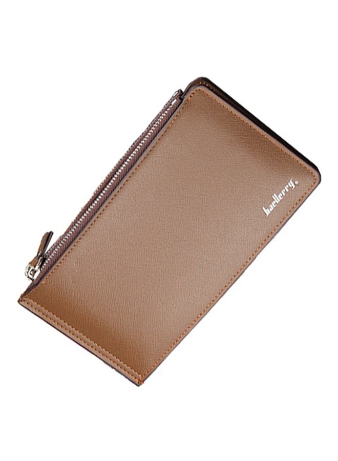 baellerry Slim Bi-Fold PU Leather Wallet Brown  - Image 2