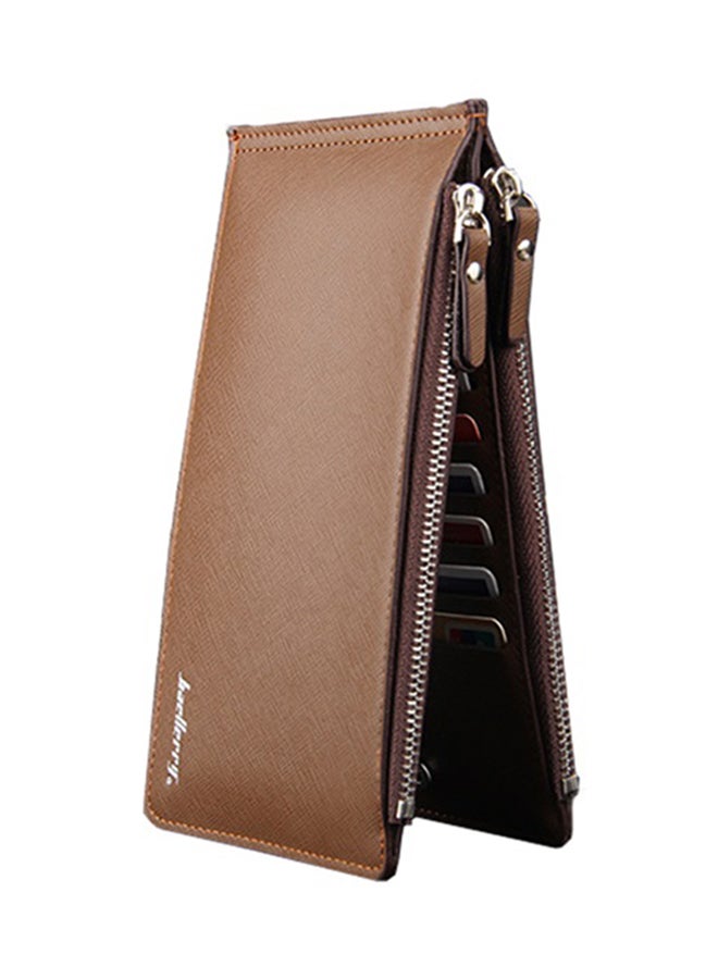 baellerry Slim Bi-Fold PU Leather Wallet Brown  - Image 3