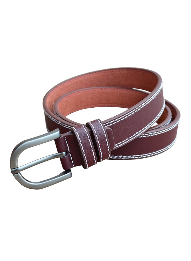 Pin Buckle Belt Dark Brown  - Image 1