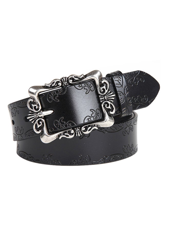 Vintage Floral Belt Black  - Image 1