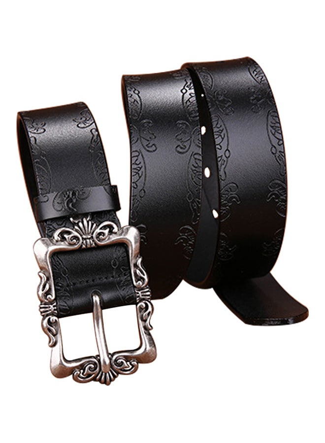 Vintage Floral Belt Black  - Image 2