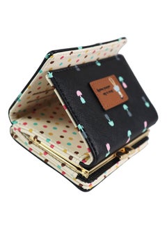 Generic Trifold PU Leather Wallet Black/Cream  - Image 3