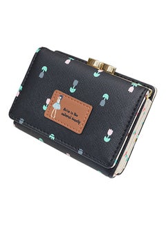 Generic Trifold PU Leather Wallet Black/Cream  - Image 4