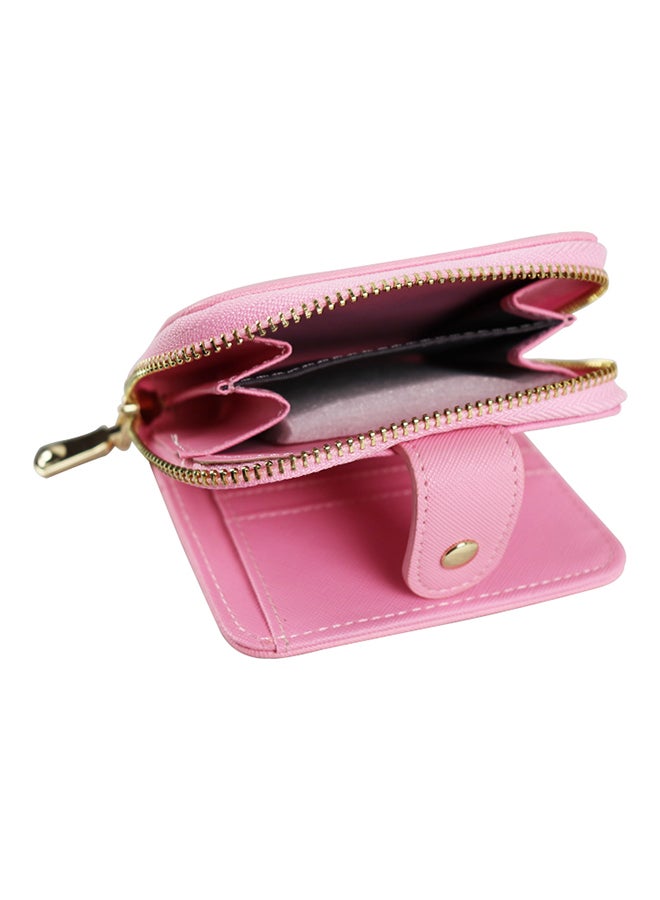 Generic Mini Bifold Leather Wallet Pink  - Image 2