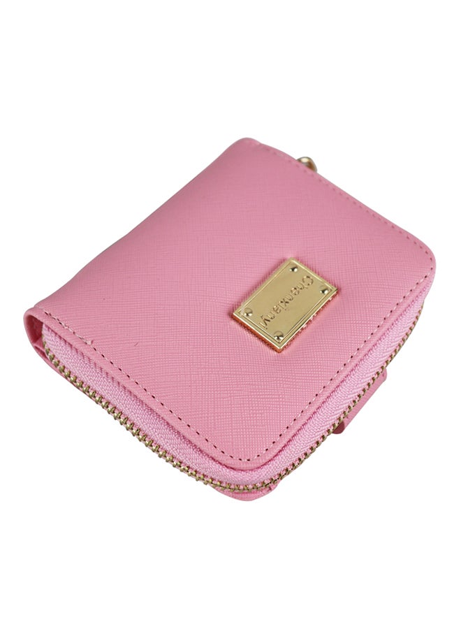 Generic Mini Bifold Leather Wallet Pink  - Image 3