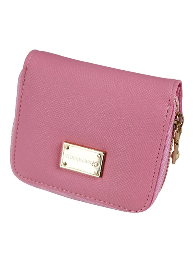 Generic Mini Bifold Leather Wallet Pink  - Image 1