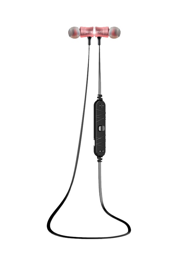 Awei In-Ear Magnetic Sports Bluetooth Earphones Rose Gold/Black - Image 1