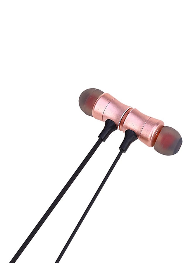 Awei In-Ear Magnetic Sports Bluetooth Earphones Rose Gold/Black - Image 2