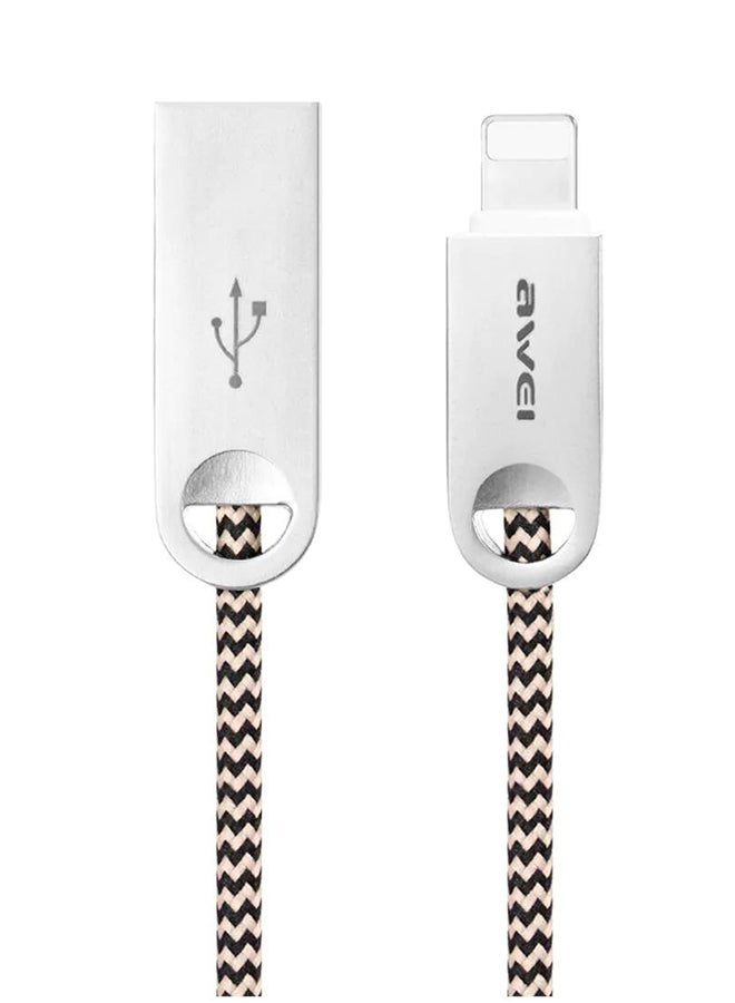 Awei Lightning Data Cable Silver