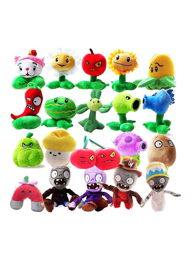 QiaoKai 20-Piece Plants Vs Zombies Plush Toy Set 30.48 x 12.7 x 45.72cm  - Image 1