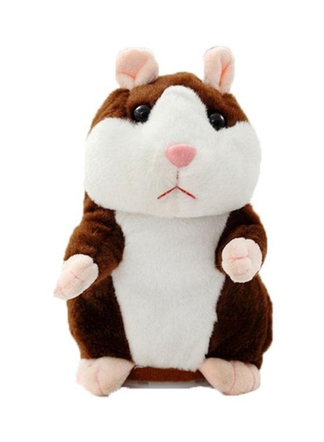 QiaoKai Battery Operated Talking Hamster Plush Toy 18cm  - Image 1