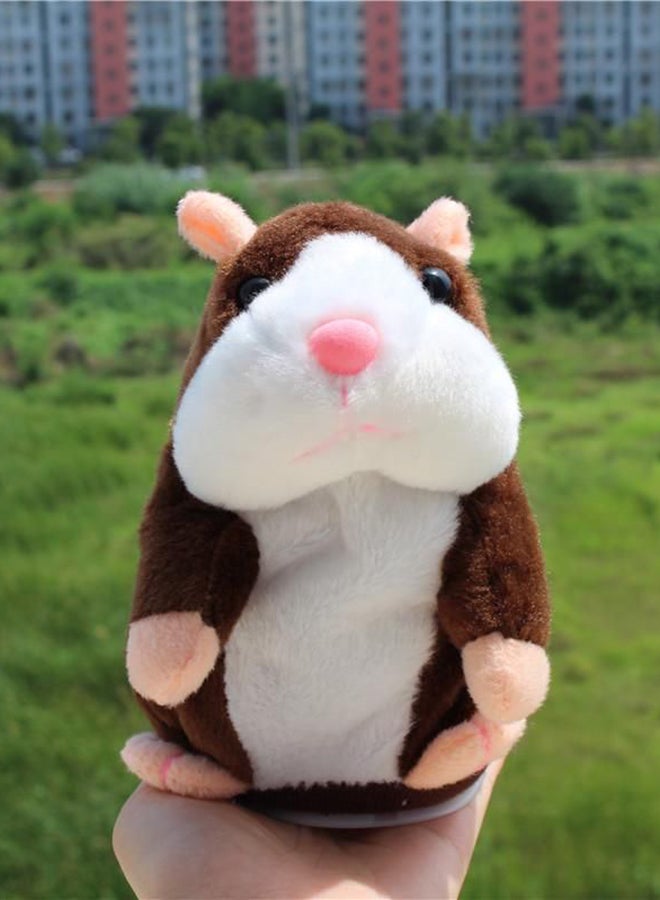 QiaoKai Battery Operated Talking Hamster Plush Toy 18cm  - Image 2