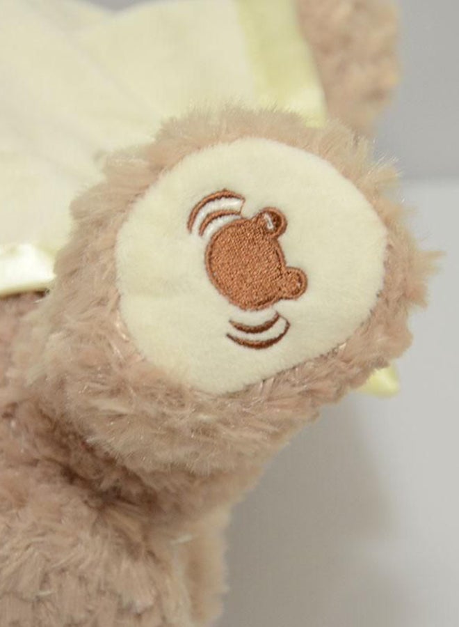 QiaoKai - Electronic Peek A Boo teddy Bear Soft Toy 8x10x12cm 8x10x12cm - Image 1