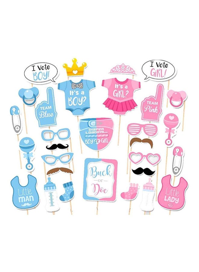 QiaoKai 30-Piece Baby Shower Photo Booth Props  - Image 1