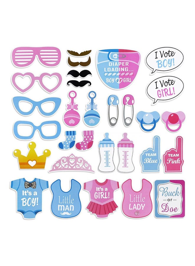 QiaoKai 30-Piece Baby Shower Photo Booth Props  - Image 2