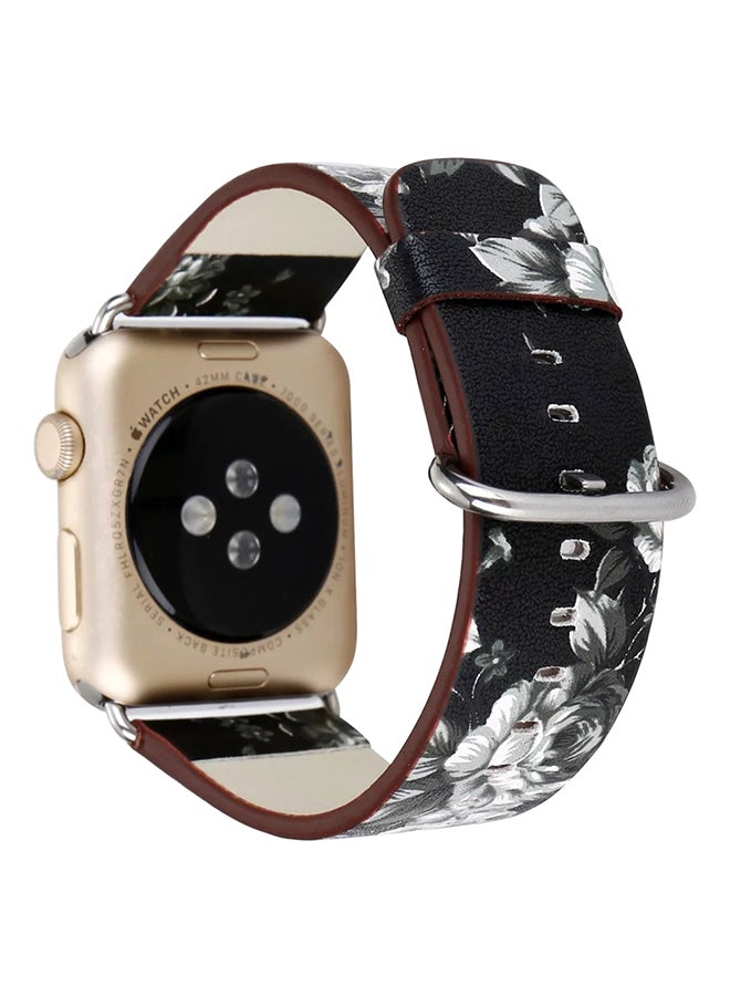 Replacement Band For Apple Watch Series 1/2/3 38 mm Black/White/Brown - Image 1