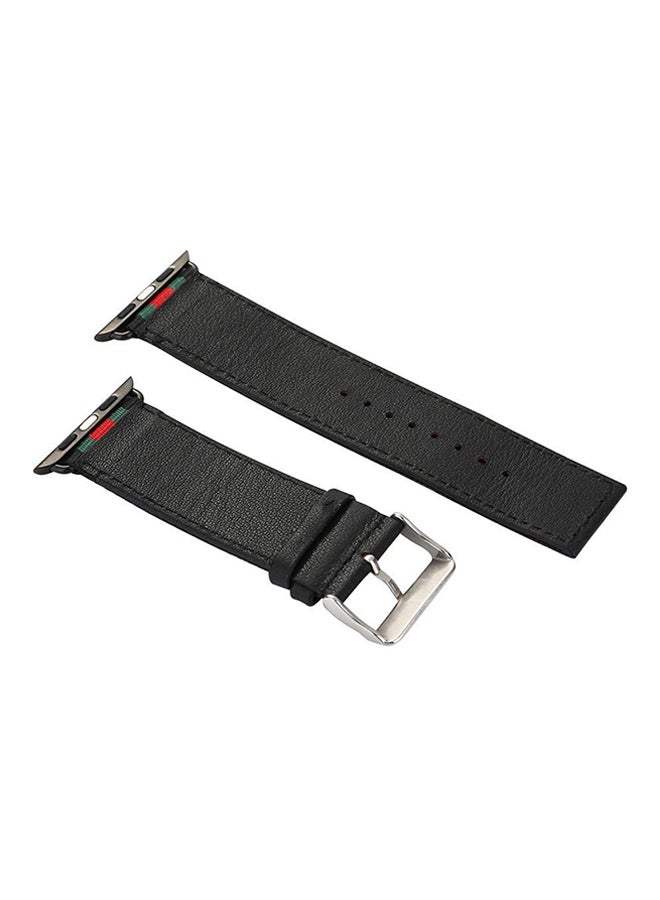 Replacement Band For Apple Watch Series 1/2/3 42mm Black/Red/Green  - Image 2