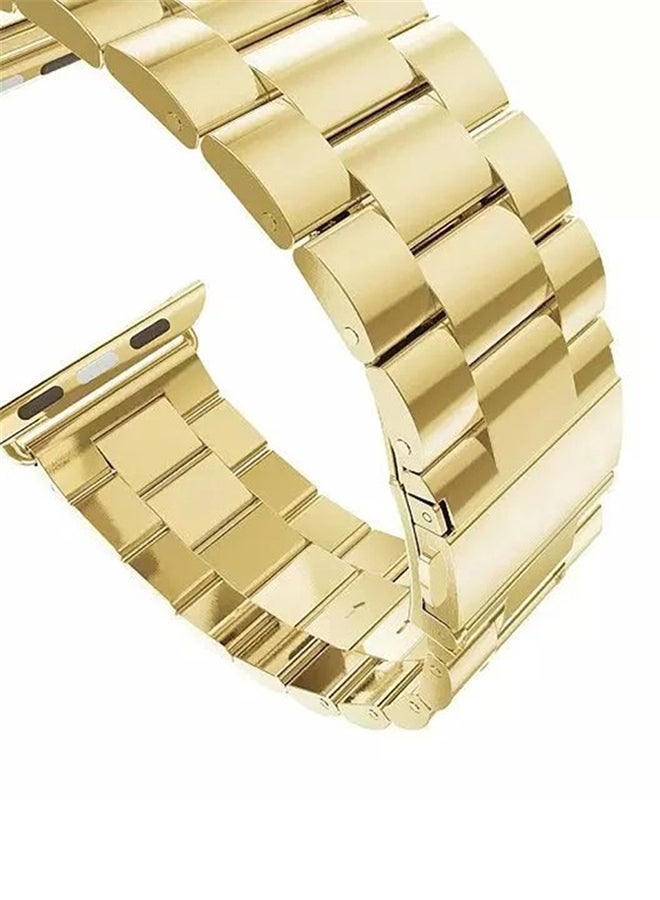 Replacement Strap For Apple Watch Series 1/2/3 42mm Gold - Image 3