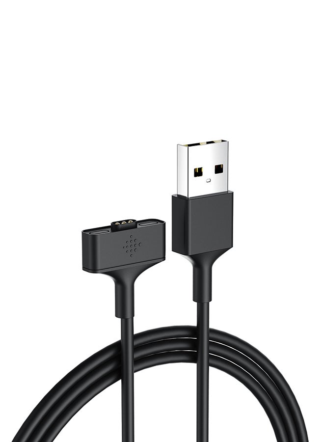 USB Charging Cable For Fitbit Ionic Black - Image 2