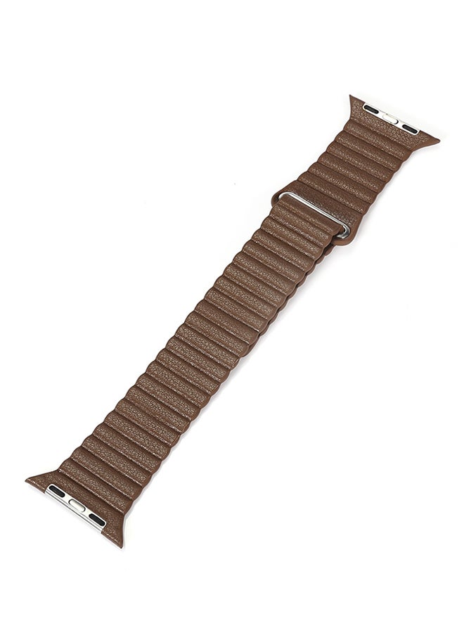 سوار بديل لآي ووتش سلسلة 3/2/1 42 مم بني - Image 2