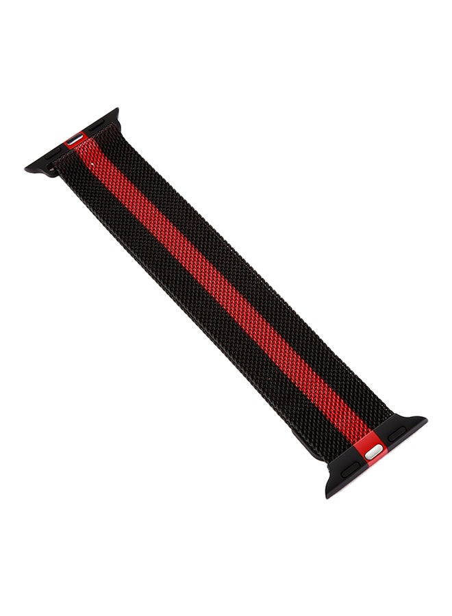 Generic - Replacement Band For Apple Watch Series 3/2/1 38mm Black/Red - Image 1