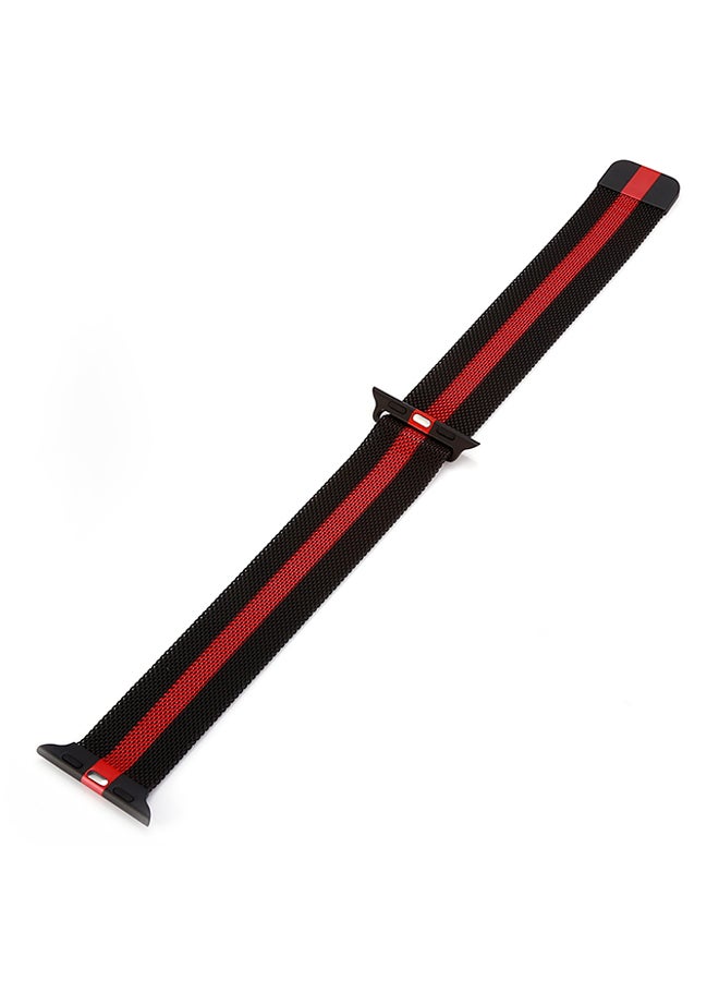 Generic - Replacement Band For Apple Watch Series 3/2/1 38mm Black/Red - Image 1