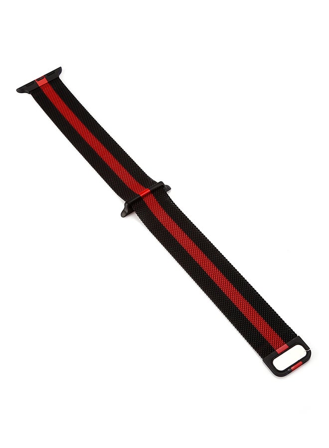 Generic - Replacement Band For Apple Watch Series 3/2/1 38mm Black/Red - Image 1