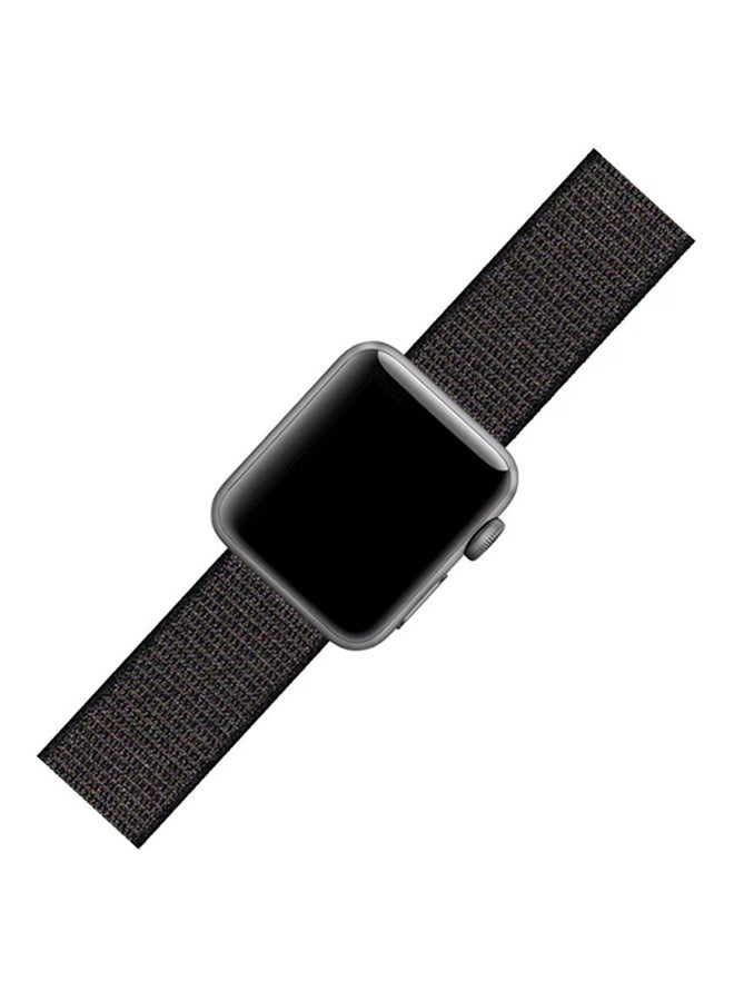 سوار بديل سلسلة ساعات أبل 3/2/1 38 مم أسود - Image 3